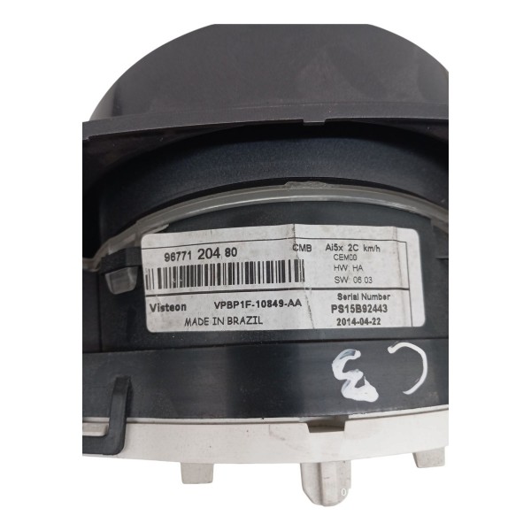 Painel Instrumentos Velocímetro Citroen C3 2015 2016 2017