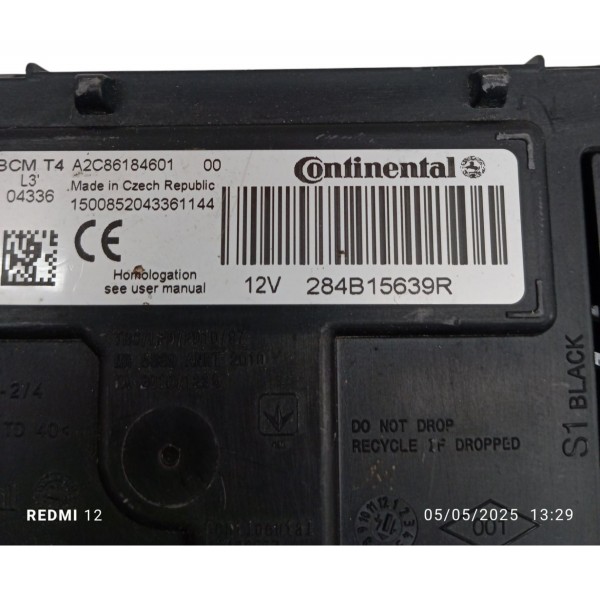 Modulo Bcm Renault Logan 1.0 2014 2015 2016