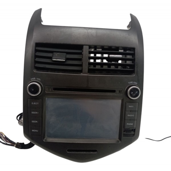 Multimídia Moldura Central Chevrolet Sonic 2011 2012 2013