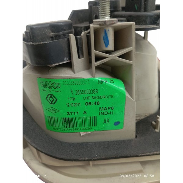 Lanterna Direita Tampa Traseira Renault Fluence 2010 2011