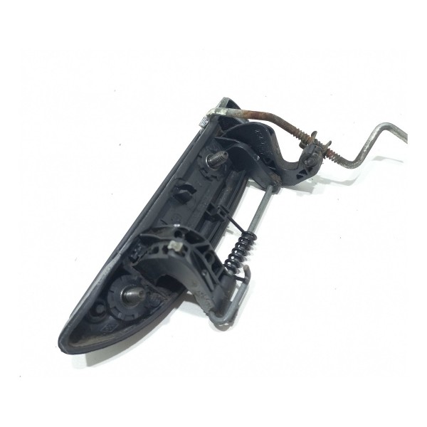 Maçaneta Puxador Externo Traseiro Esquerdo Renault Clio Preto Traseira
