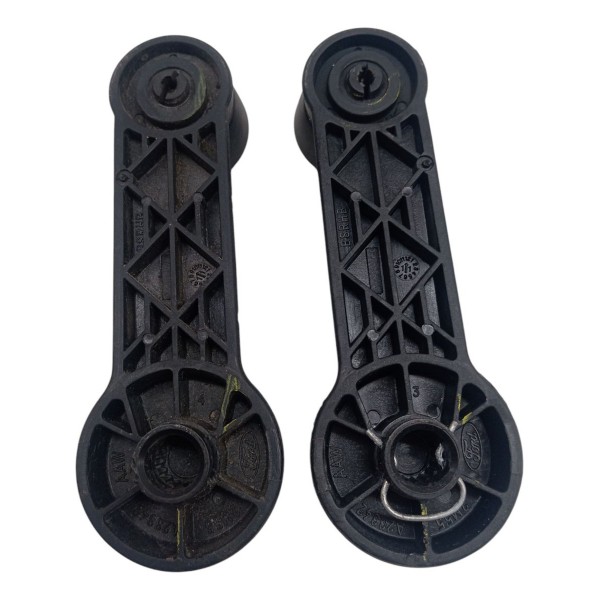 Par Manivela Traseira Vidro Manual Ford Fiesta 2012 2013 - Preto