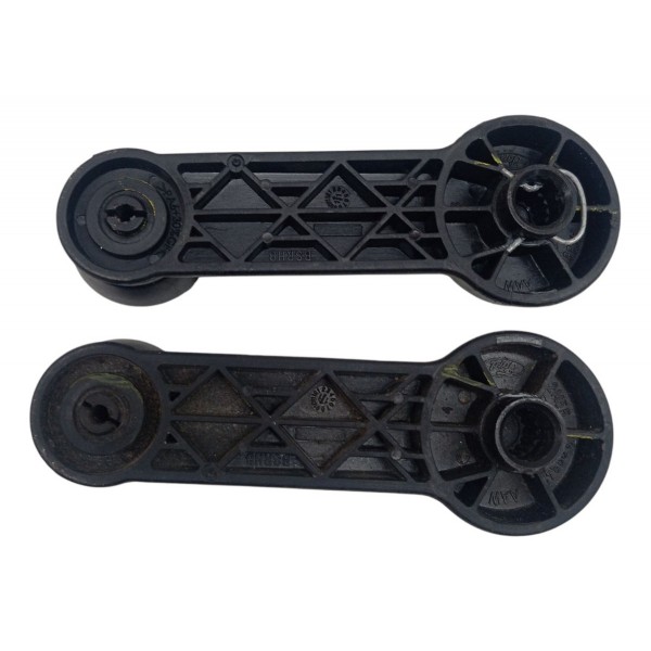 Par Manivela Traseira Vidro Manual Ford Fiesta 2012 2013 - Preto