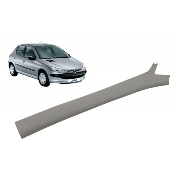 Moldura Coluna Parabrisa Esquerdo Peugeot 206 1.4 2004 2005
