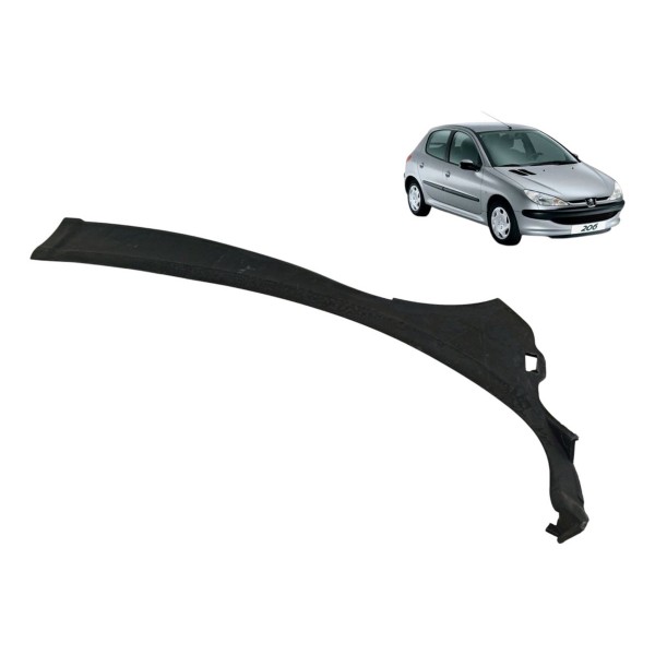 Moldura Grade Churrasqueira Lado Direito Peugeot 206 2005