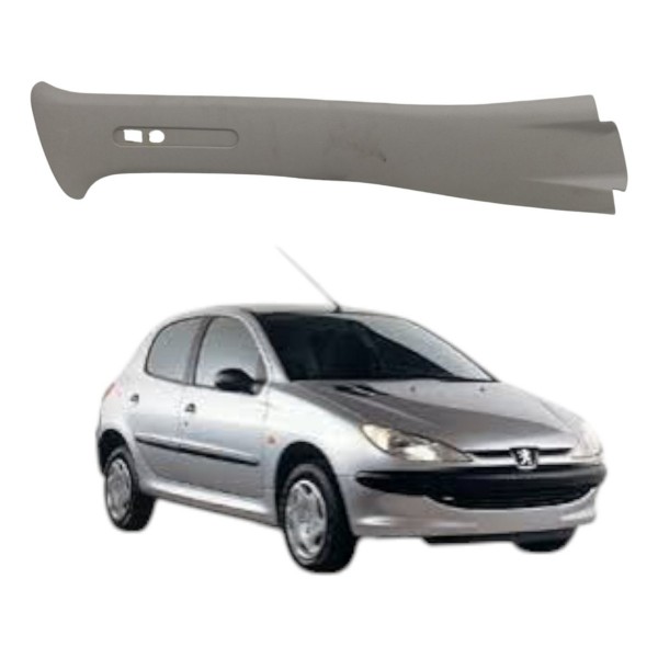 Acabamento Coluna Central Cinto Direito Peugeot 206 2005