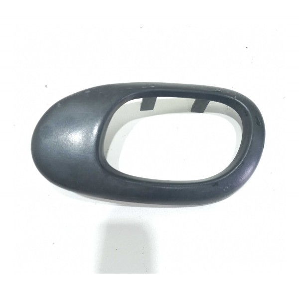 Moldura Maçaneta Interna Dianteira Direita Peugeot 206 Preto Dianteira