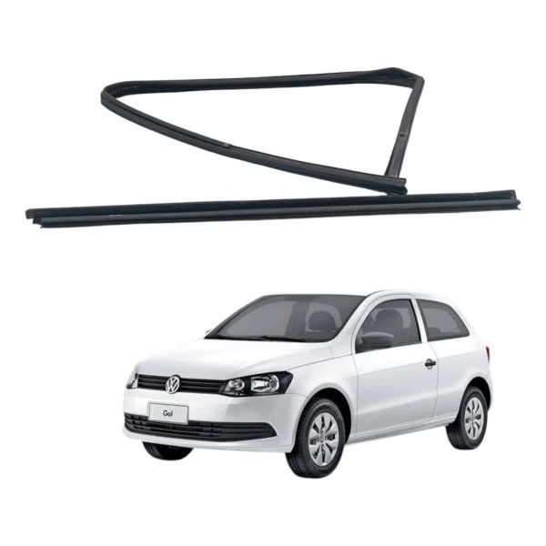 Kit Pestana Borracha Traseira Esquerda Volkswagen Gol 2014