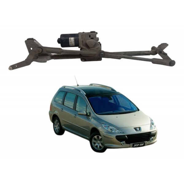 Motor Galhada Limpador Parabrisa Peugeot 307 Sw 2004 2005
