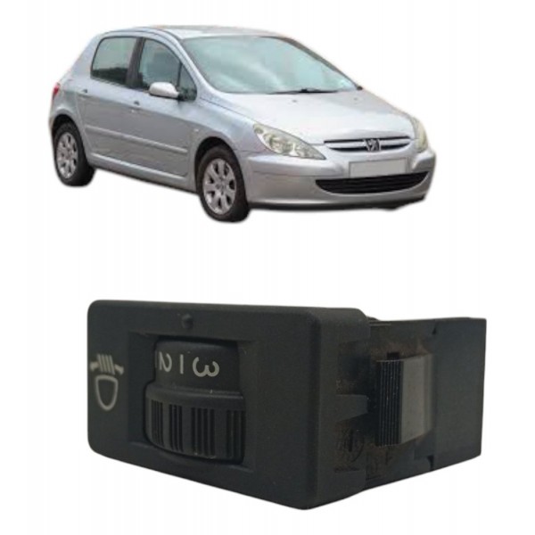 Botão Regulagem Farol Milha Peugeot 307 2004 2005 2006