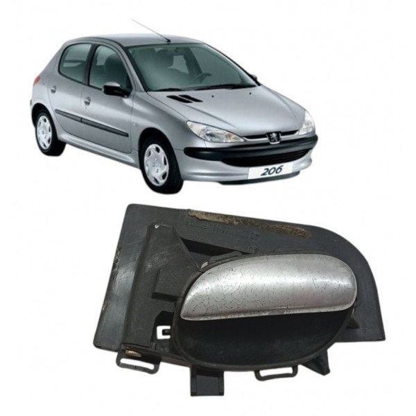 Maçaneta Interna Traseira Direita Peugeot 206 2003 2004 2005