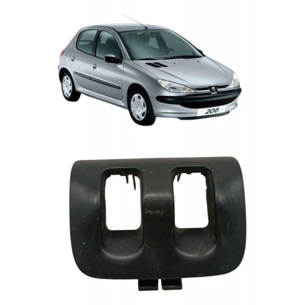 Moldura Botão Vidro Traseiro Direito Peugeot 206 2004 2005
