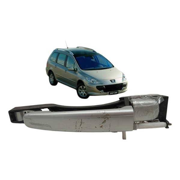 Maçaneta Externa Traseira Esquerda Peugeot 307 Sw 2005