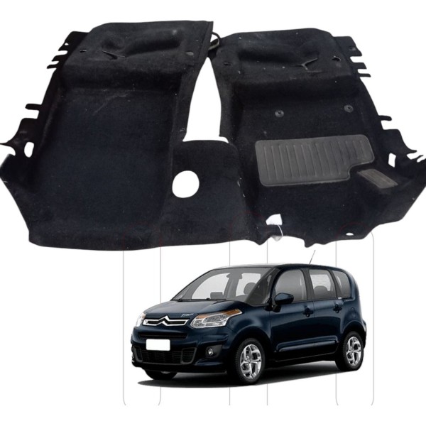 Carpete Assoalho Dianteiro Citroen C3 Picasso 2011 2012