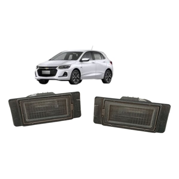 Par Lanterna Luz Placa Chevrolet Onix 2020 2021 2022
