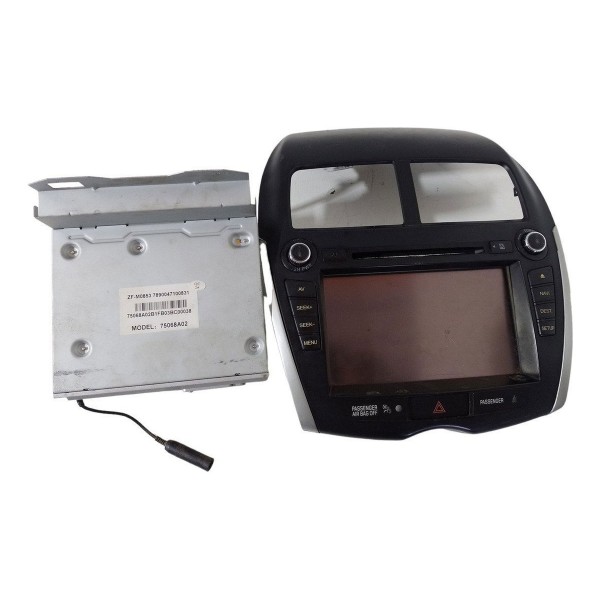 Radio Som Cd Moldura Painel Central Mitsubishi Asx 2011 2012