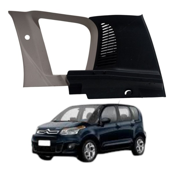 Acabamento Suporte Bagagito Direito  Citroen C3 Picasso 2012