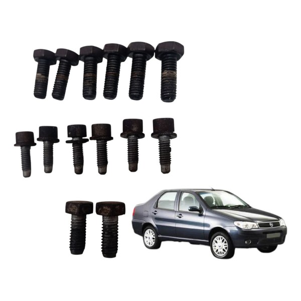 Kit Parafuso Volante Motor Fiat Siena 1.0 8v 2009 2010
