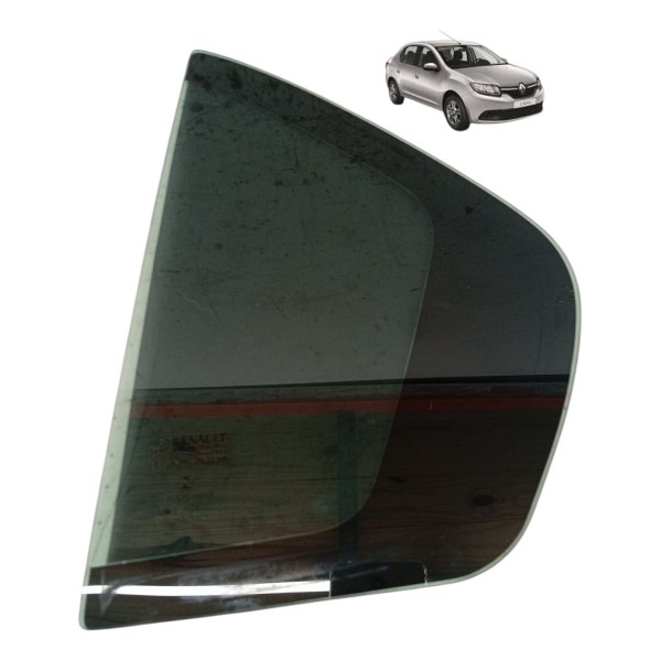 Vidro Fixo Traseiro Esquerdo Renault Logan 2016 2017 2018