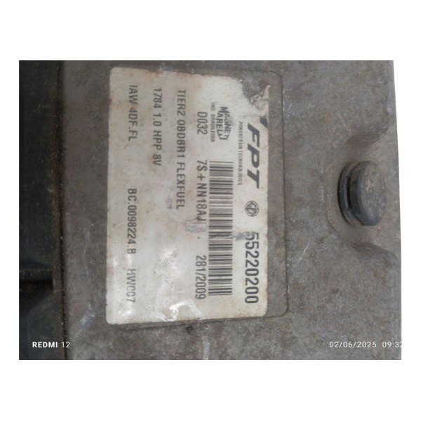 Modulo Injeção Fiat Siena 1.0 8v Flex 2009 2010