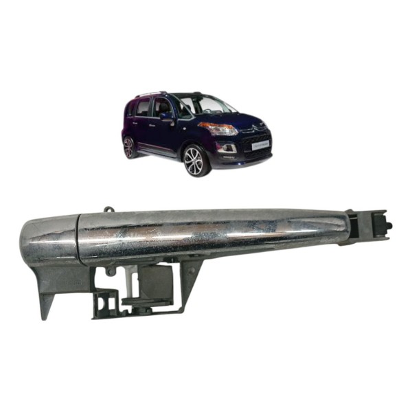 Maçaneta Externa Traseira Esquerda Citroen C3 Picasso 2012