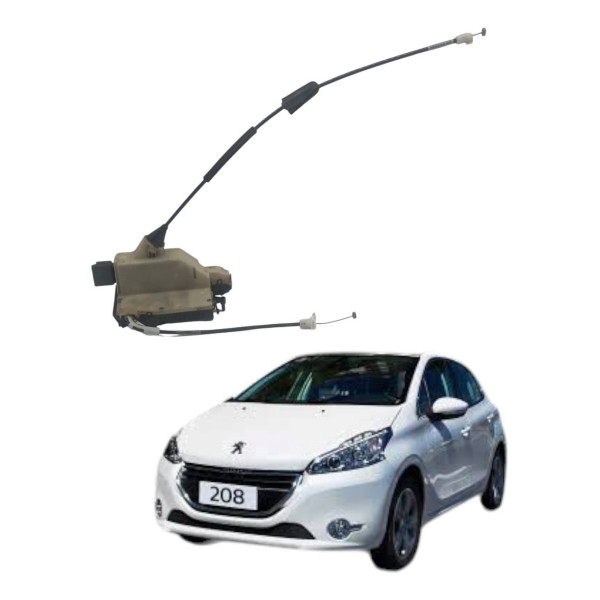 Fechadura Traseira Esquerda Peugeot 208 2014 2015