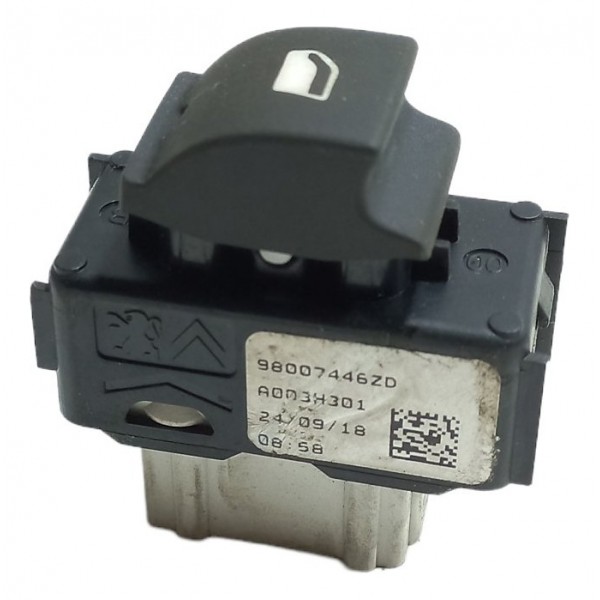 Botão Vidro Elétrico Dianteiro Direito Citroen C3 2018