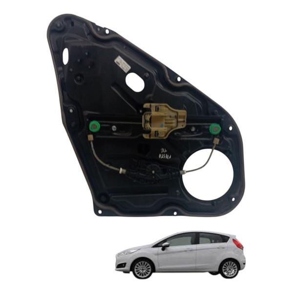 Maquina Vidro Traseira Esquerda Ford New Fiesta 2015 2016