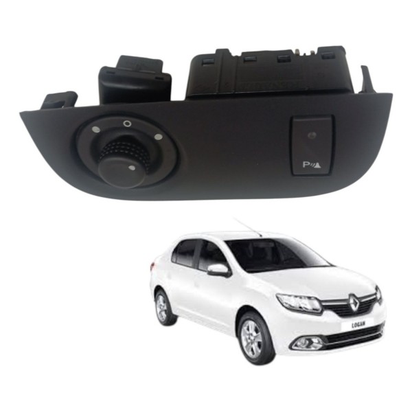 Comando Retrovisor Elétrico Renault Logan 2016 2017