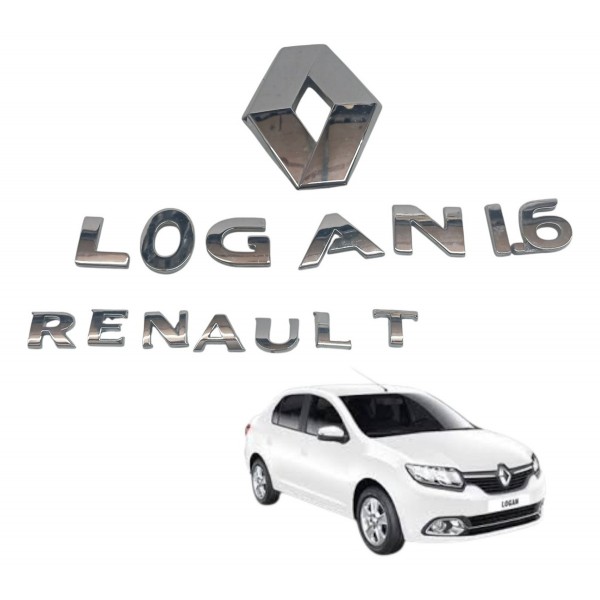 Emblema Tampa Traseira Renault Logan 1.6 2016 2017
