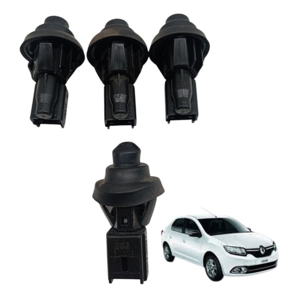Kit Interruptor Sensor Luz Porta Renault Logan 2016 2017