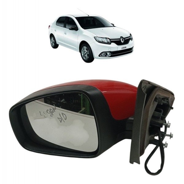 Retrovisor Elétrico Direito Renault Logan 2016 2017 Detalhe