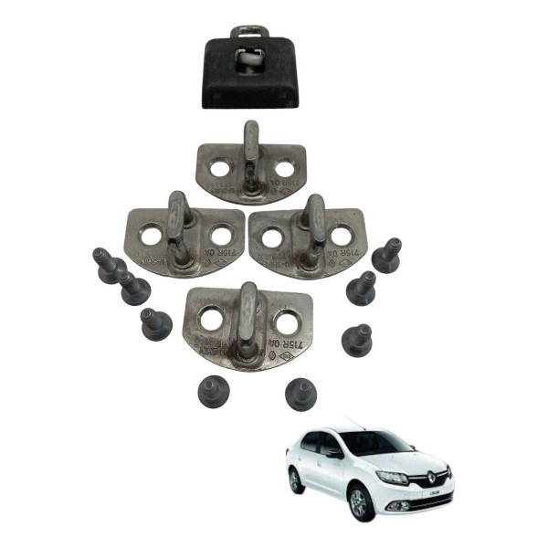 Kit Batente Porta Tampa Traseira Renault Logan 2016 2017