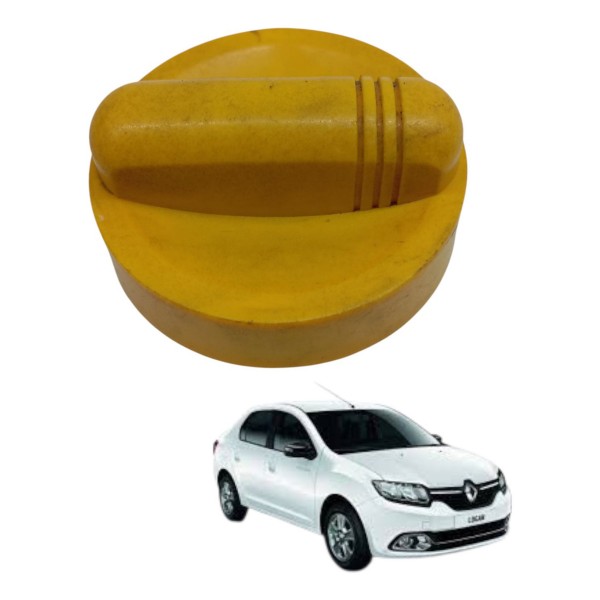 Tampa Óleo Motor Renault Logan 1.6 8v 2016 2017 Amarelo
