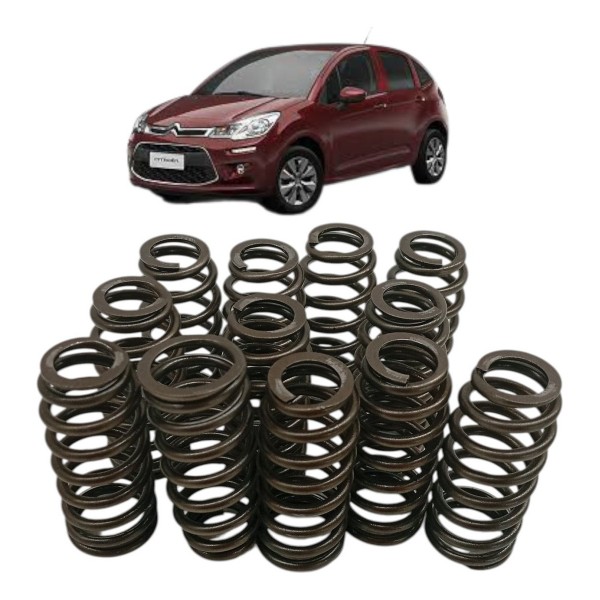 Kit 12 Mola Valvula Cabeçote Citroen C3 1.2 Pure Tech 2018
