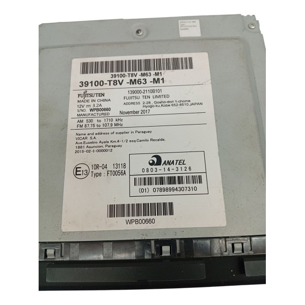 Som Multimidia Honda Hrv 2017 2018 Detalhe