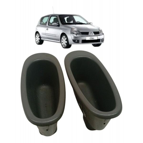Par Puxador Interno Traseiro Porta Renault Clio 2001 2002