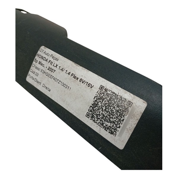 Moldura Porta Dianteira Direita Honda Fit 2007