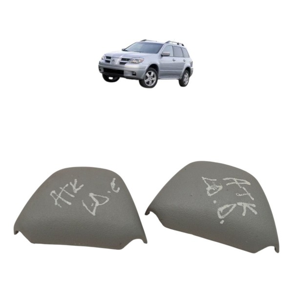 Par Moldura Acabamento Cinto Mitsubishi Airtrek 2007