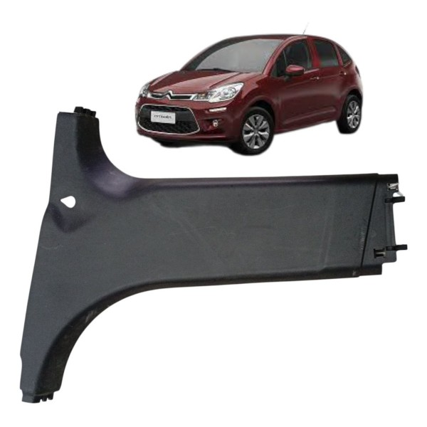 Moldura Inferior Coluna Central Esquerda Citroen C3 2015