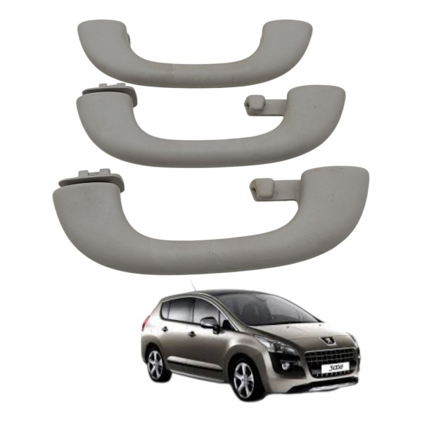 Jogo Alça Teto Puxador Pqp Peugeot 3008 2011