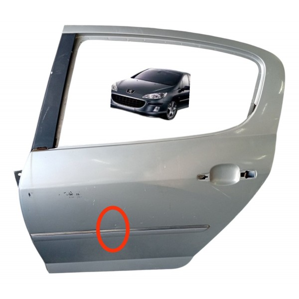Porta Traseira Esquerda Peugeot Detalhe 407 2008