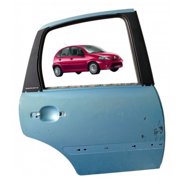 Porta Traseira Direita Citroen C3 2003 Detalhes