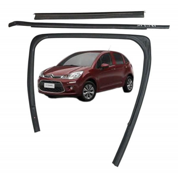Kit Pestana Canaleta Traseira Esquerda Citroen C3 2018