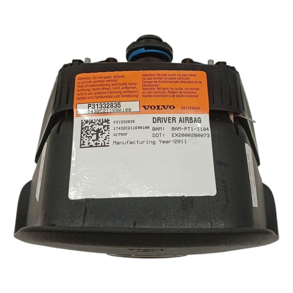 Kit Air Bag Bolsa Painel Volante Volvo Xc60 2.0 Confort