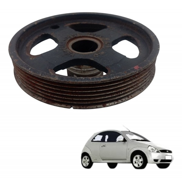 Polia Virabrequim Motor Ford Ka Fiesta 1.6 2004 2005