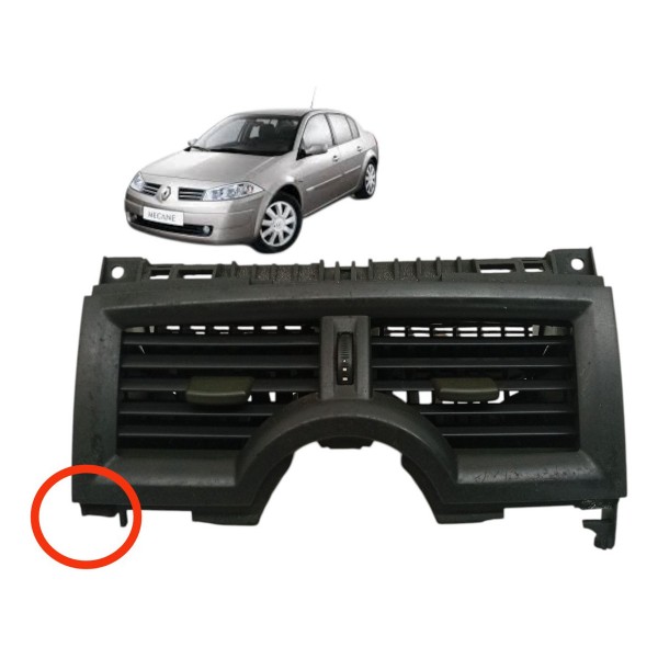 Difusor Painel Central Renault Megane 2009 Detalhe