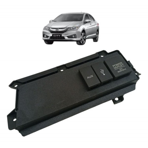 Moldura Painel Usb 12v Honda City Ex 2019
