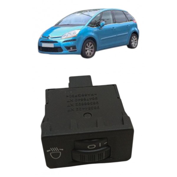 Comando Botão Regulagem Farol Citroen C4 Picasso 2009