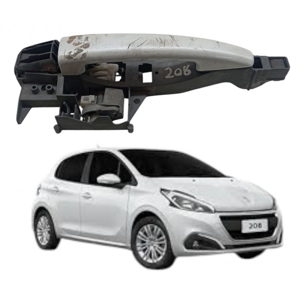 Maçaneta Externa Traseira Esquerda Peugeot 208 2017 2018